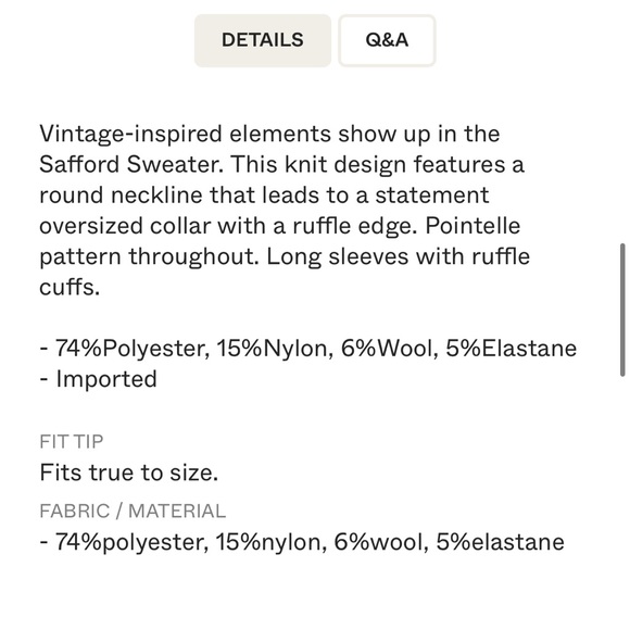 ASTR THE LABEL Safford pointelle oversized Knit Sweater size medium - Picture 7 of 7